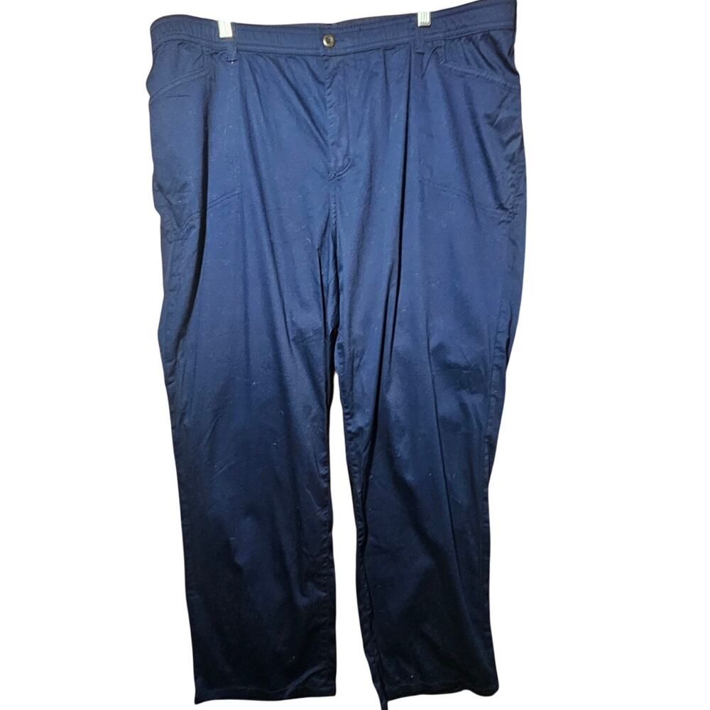 Navy Comfort Waist Dress Pants with Pockets Size 24 W New with Tags
